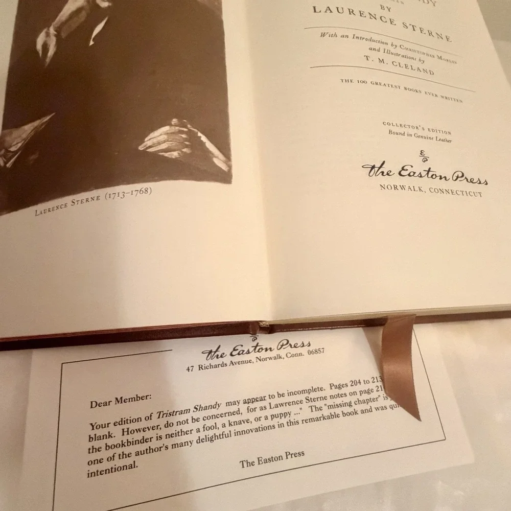 Laurence Sterne The Life and Opinions of Tristram Shandy‎  Franklin Leather